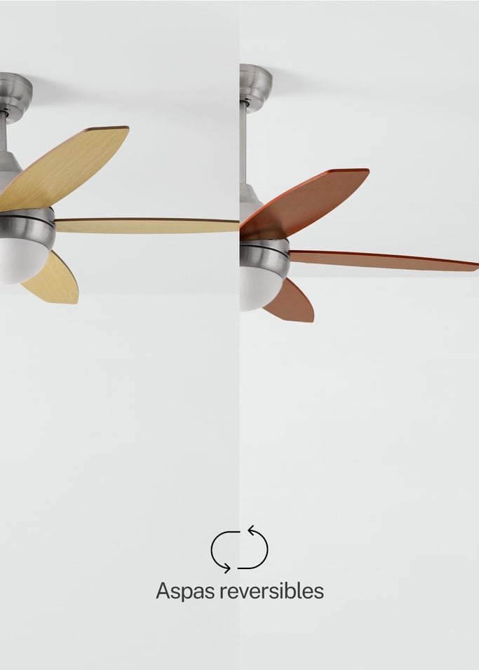 WIND FLOWOOD - Ventilador de techo 60W silencioso Ø108 cm, imagen de galería 3