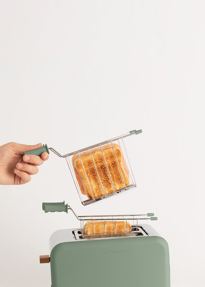 SET DE 2 PINZAS DE REJILLA para sándwiches en Toast Retro Pequeña y Toast Stylance Pequeña, imagen de galería 3