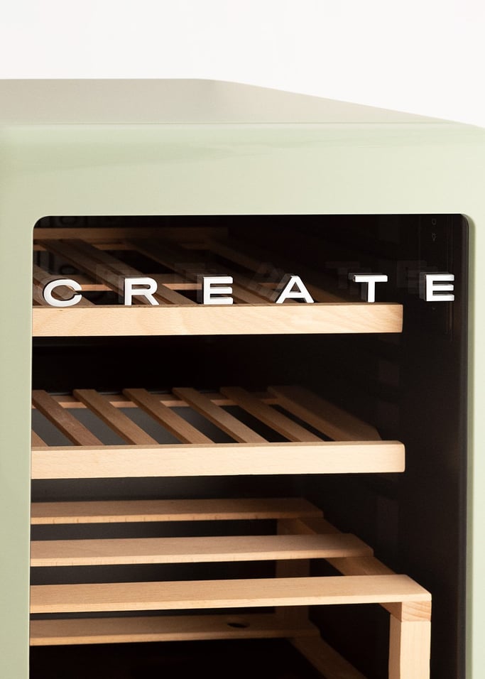 WINECOOLER RETRO - Vinoteca eléctrica de estilo retro para 12, 45 o 76 botellas, imagen de galería 3