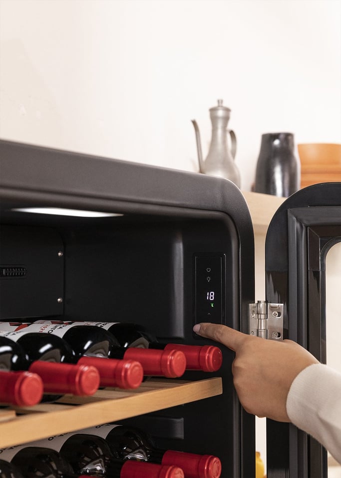 WINECOOLER RETRO - Vinoteca eléctrica de estilo retro para 12, 45 o 76 botellas, imagen de galería 3