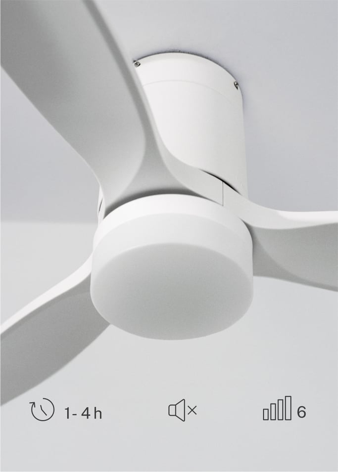 WIND CALM PATIO - Ventilador de techo para exteriores 40W Ø132 cm con luz LED de 15W, imagen de galer&iacute;a 4