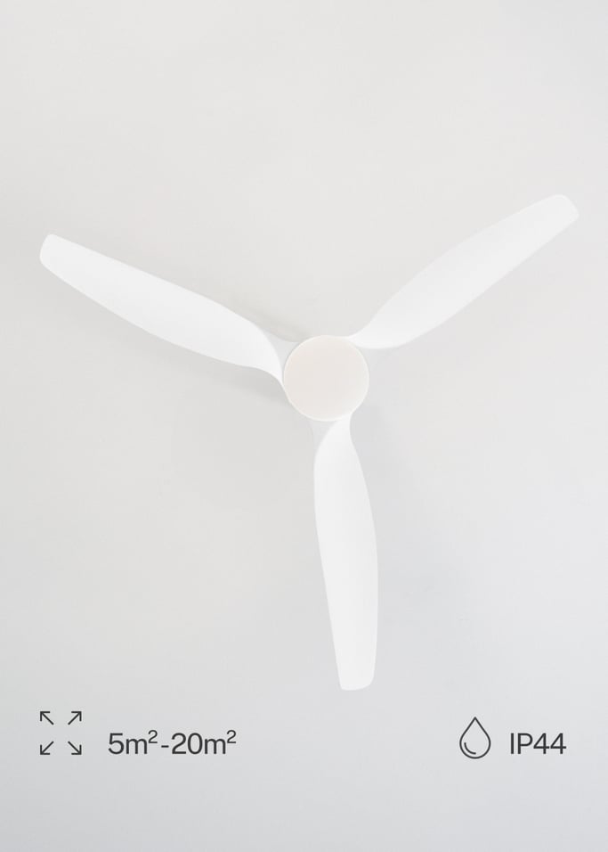 WIND CALM PATIO - Ventilador de techo para exteriores 40W Ø132 cm con luz LED de 15W, imagen de galer&iacute;a 5