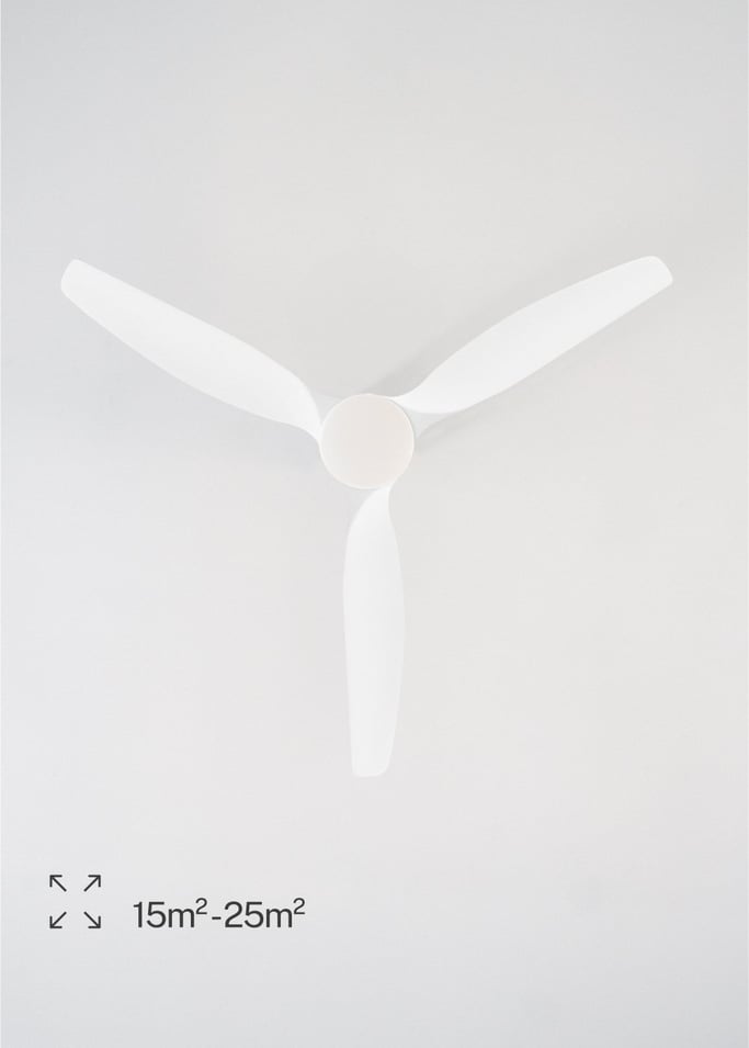 WIND CALM LINE - Ventilador de techo 40W silencioso Ø132 cm 100% madera, imagen de galería 4