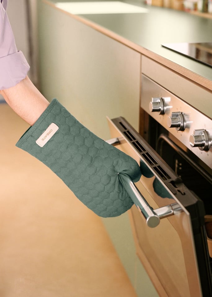 KITCHENWARE STUDIO - Pack de delantal de cocina y manopla para horno, imagen de galería 3