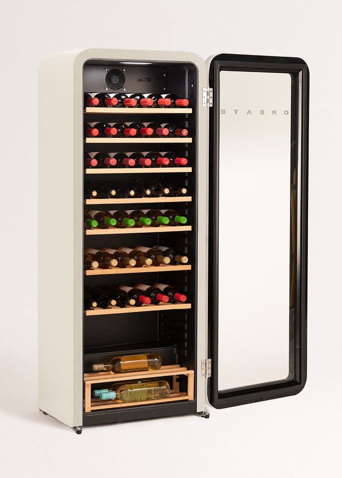 WINECOOLER RETRO - Vinoteca eléctrica de estilo retro para 12, 45 o 76 botellas, imagen de galería 3