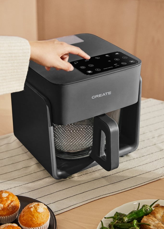 AIR FRYER STUDIO CRYSTAL - Freidora de aire de cristal 4.2L con vaporizador opcional, imagen de galería 4