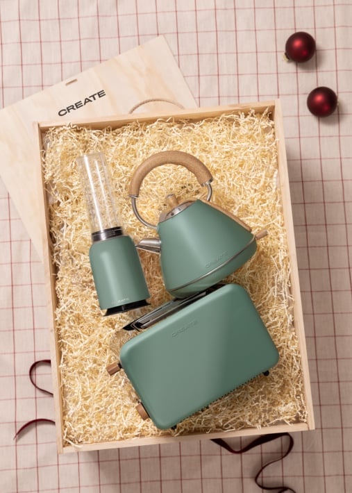 Comprar TEA TIME BOX - Caja regalo con hervidor de agua eléctrico + tostadora + batidora