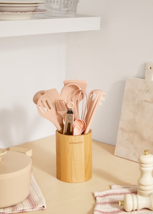 Comprar KITCHENWARE STUDIO - Utensilios de cocina de silicona y madera