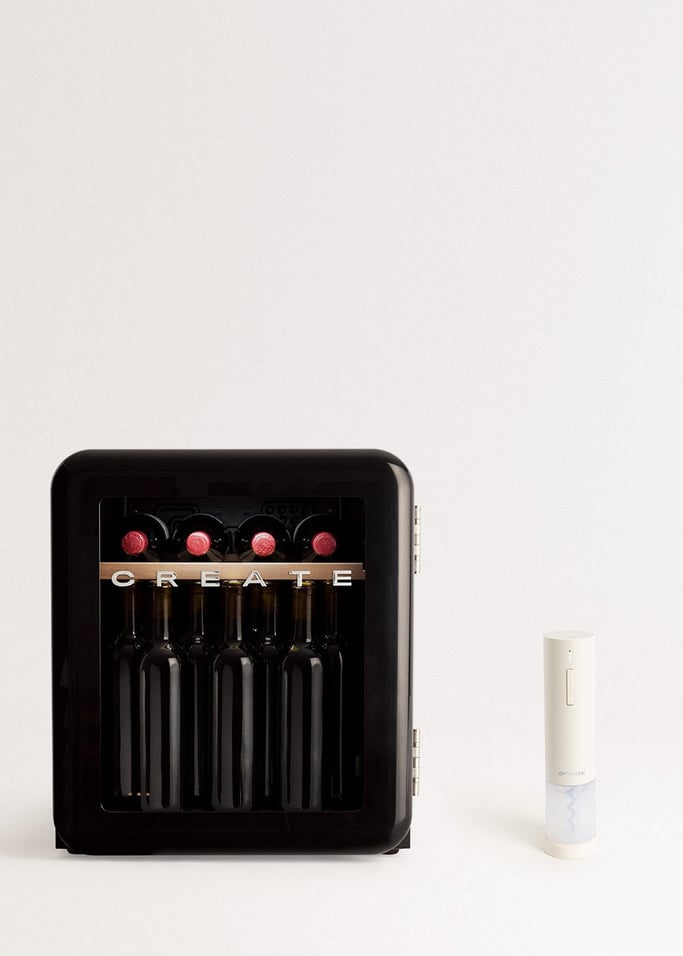 WINECOOLER RETRO - Vinoteca eléctrica de estilo retro para 12, 45 o 76 botellas, imagen de galería 1