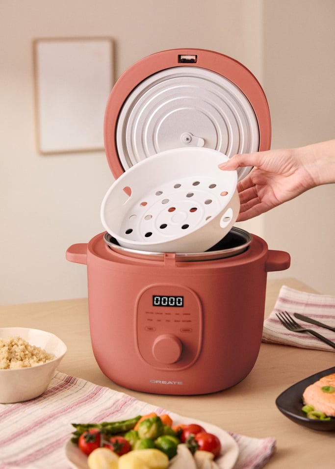 RICE COOKER STUDIO - Arrocera eléctrica multifunción con cesta vaporera, imagen de galería 5