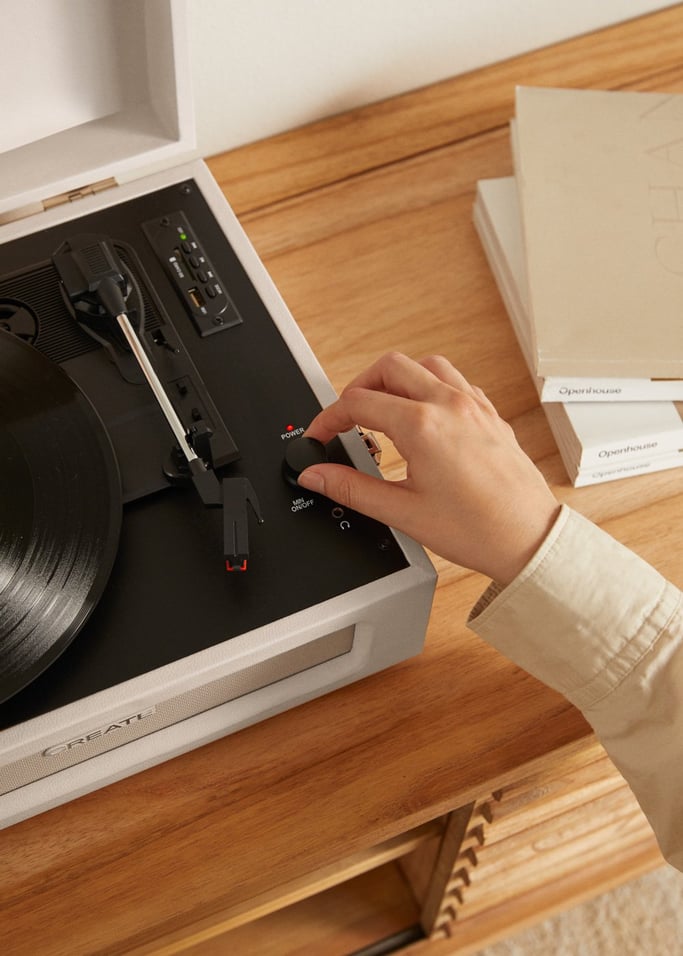 RECORD PLAYER RETRO - Tocadiscos Retro con Bluetooth, USB, SD, MicroSD y MP3, imagen de galería 4