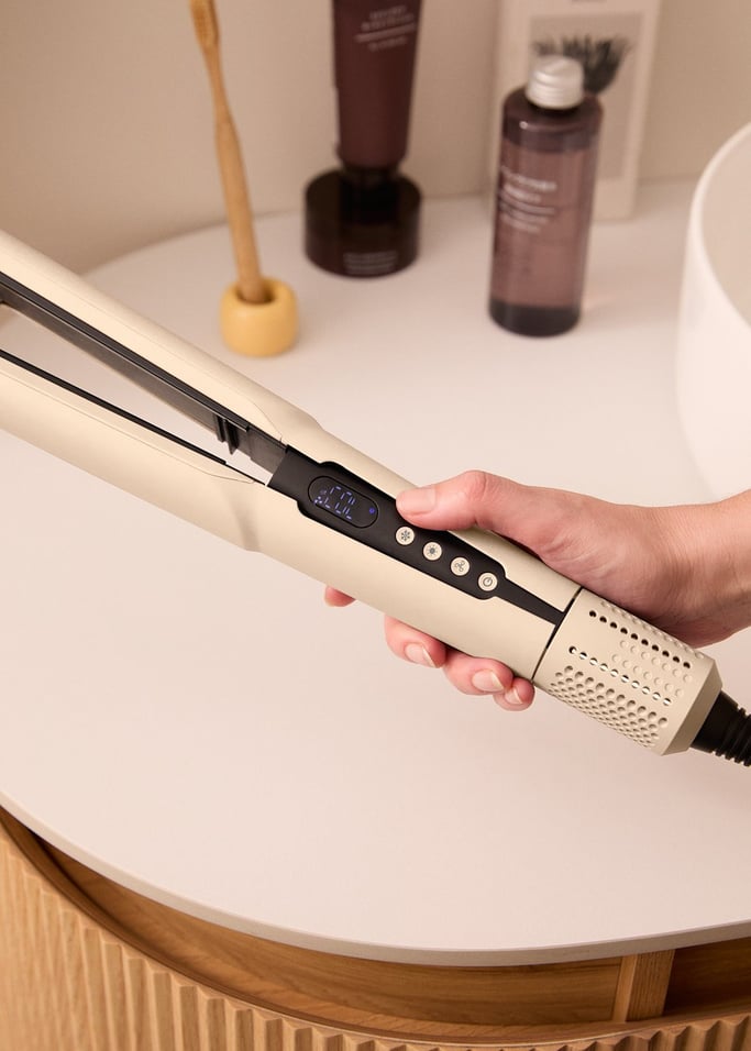 CERAMIC AIR STYLER DUAL - Plancha secador iónico 2 en 1 para pelo mojado o seco con revestimiento cerámico, imagen de galería 4