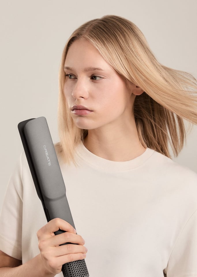 CERAMIC AIR STYLER DUAL - Plancha secador iónico 2 en 1 para pelo mojado o seco con revestimiento cerámico, imagen de galería 7
