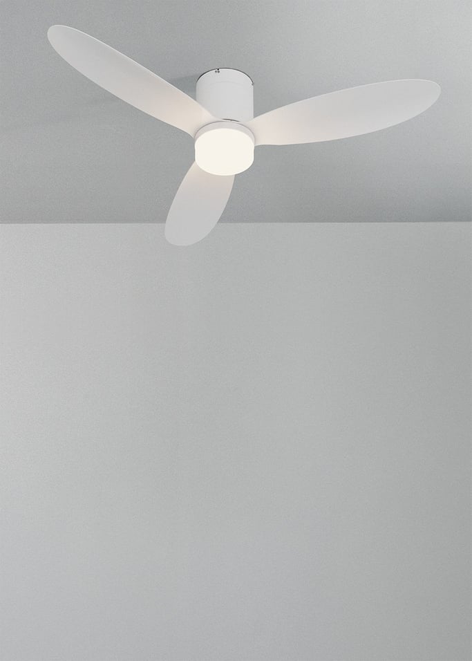 WIND LITE - Ventilador de techo 40W silencioso Ø132 cm apto para interior y exterior, imagen de galería 2