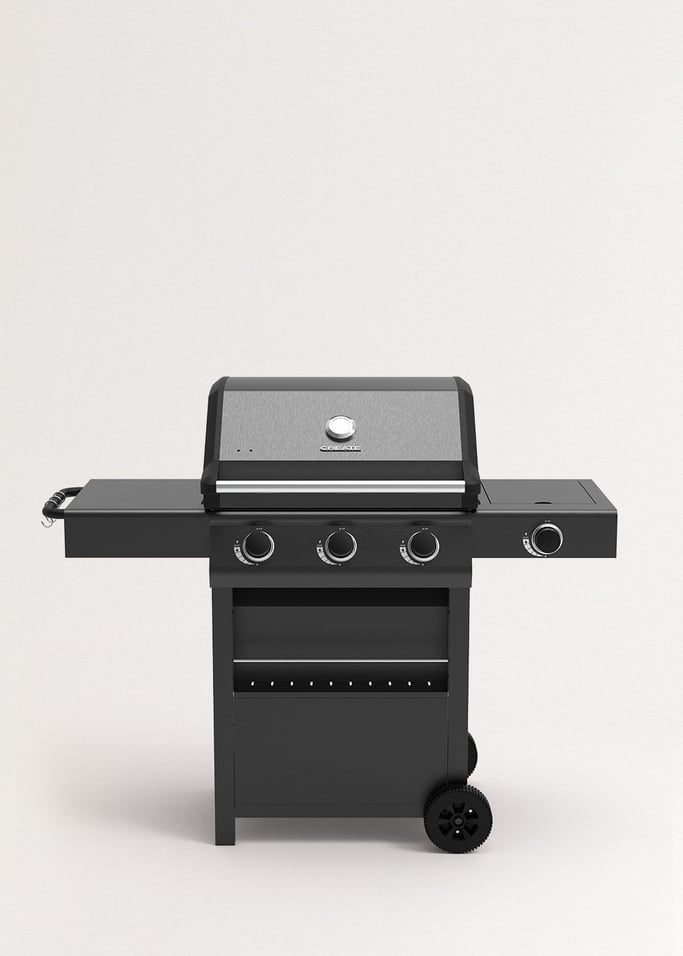 BBQ GAS BURNER PRO - Barbacoa de gas con quemador lateral y mesa auxiliar, imagen de galería 1