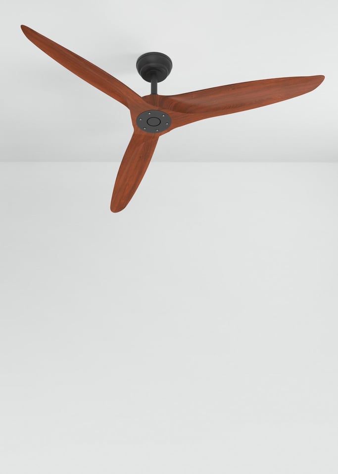 WIND CENTURY - Ventilador de techo 40W silencioso Ø152 cm 100% madera, imagen de galería 1