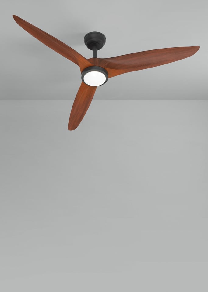 WIND CENTURY - Ventilador de techo 40W silencioso Ø152 cm 100% madera, imagen de galería 2