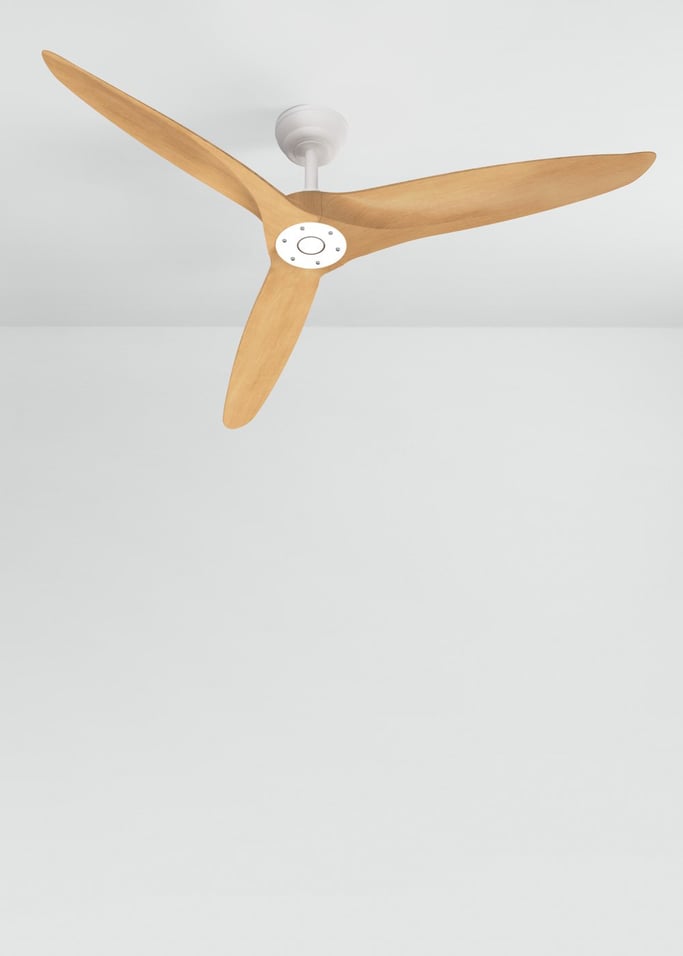 WIND CENTURY - Ventilador de techo 40W silencioso Ø152 cm 100% madera, imagen de galería 1