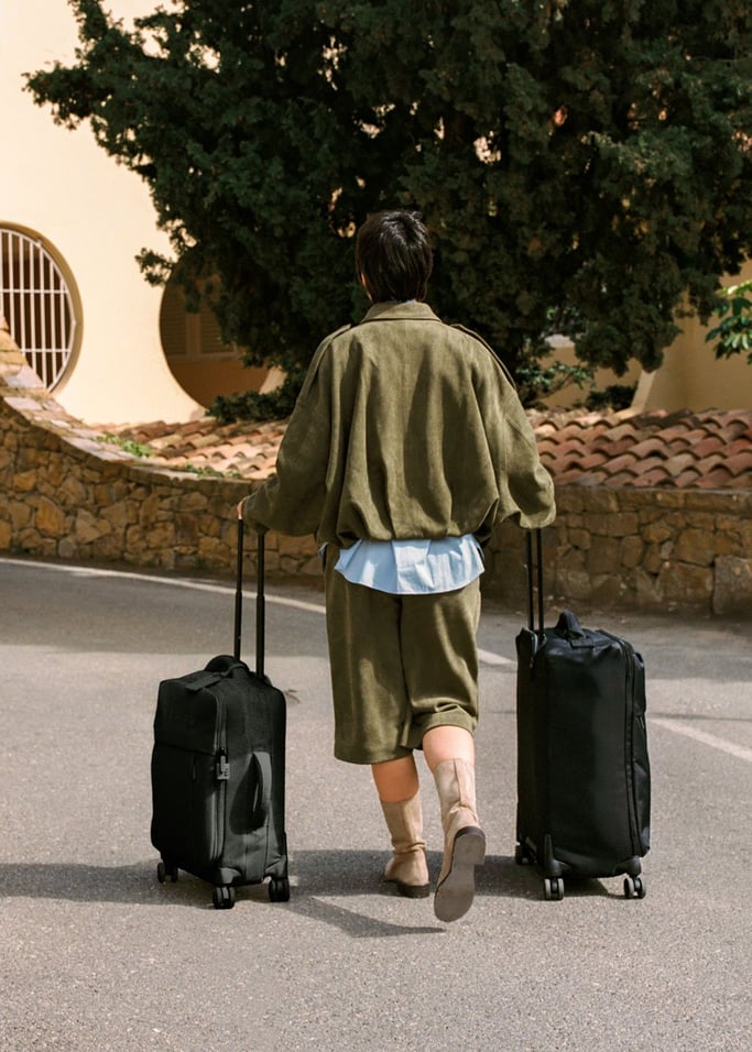 LUGGAGE STUDIO SOFT - Maleta blanda de poliéster con candado TSA y ruedas multidireccionales, imagen de galería 6