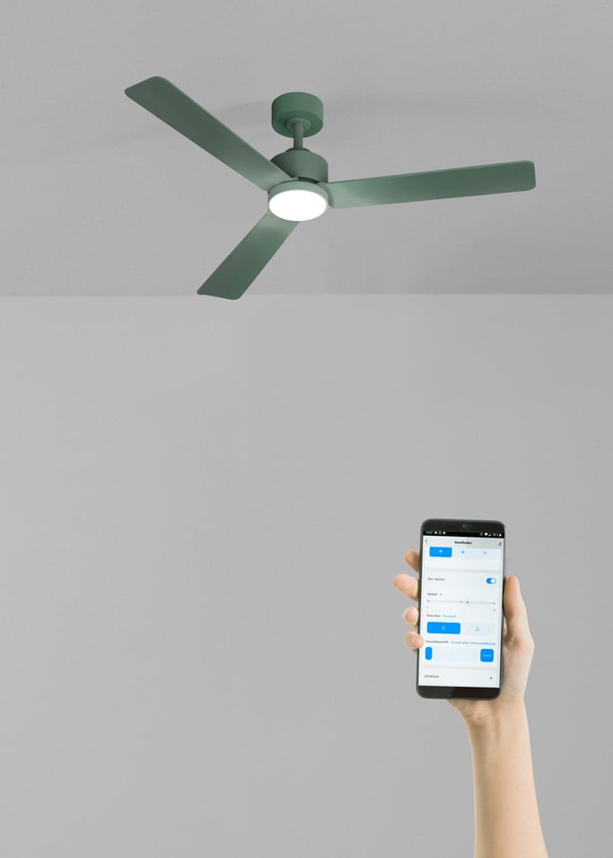 WIND MODERN - Ventilador de techo 40W silencioso con luz LED varios tamaños, imagen de galería 2