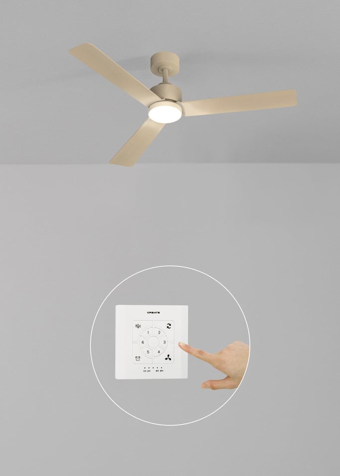 WIND MODERN - Ventilador de techo 40W silencioso con luz LED varios tamaños, imagen de galería 2