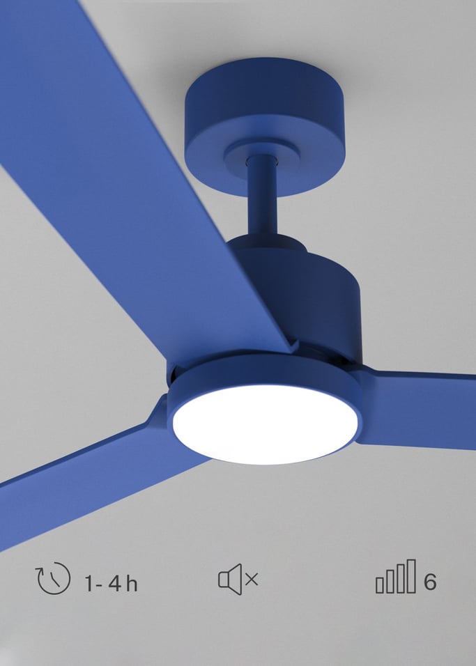 WIND MODERN - Ventilador de techo 40W silencioso con luz LED varios tamaños, imagen de galería 4