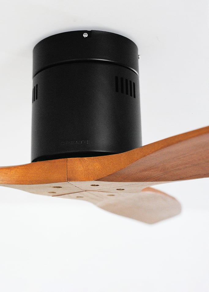WIND CALM NATURAL WOOD - Ventilador de techo 40W silencioso 100% madera , imagen de galería 6
