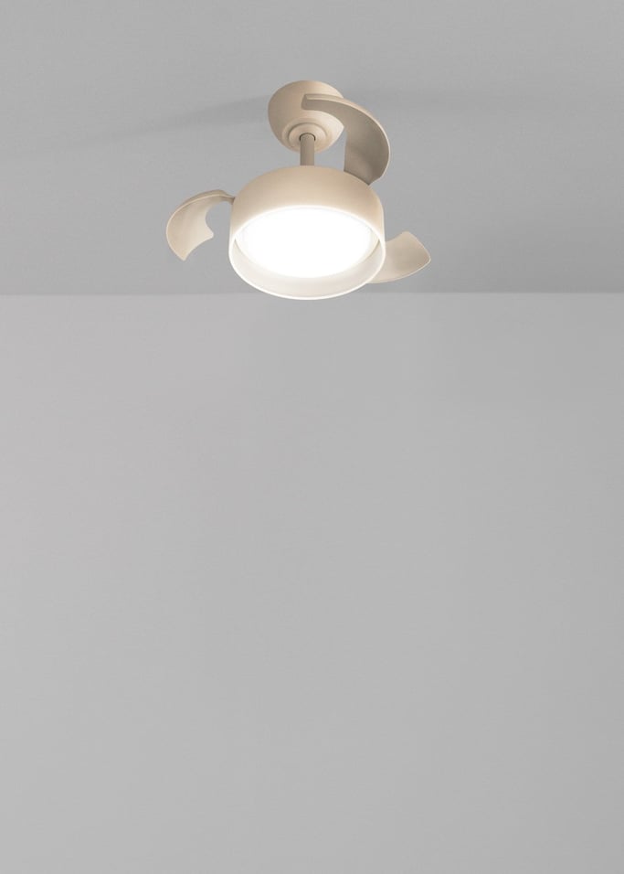 WIND CLEAR LAMP - Ventilador de techo 40W silencioso Ø55cm aspas retráctiles con luz LED , imagen de galería 4