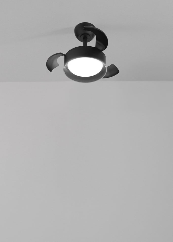 WIND CLEAR LAMP - Ventilador de techo 40W silencioso Ø55cm aspas retráctiles con luz LED , imagen de galería 4