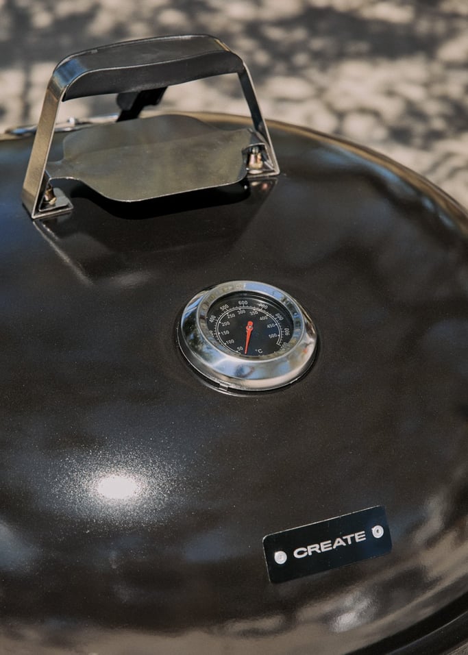 BBQ SMOKEY KETTLE - Barbacoa ahumadora de carbón con recolector de brasas, imagen de galería 3