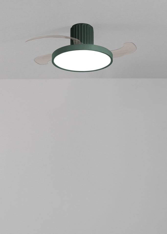 WIND CLEAR SCULPT - Ventilador de techo 40W silencioso Ø114 cm aspas retráctiles con luz LED , imagen de galería 4