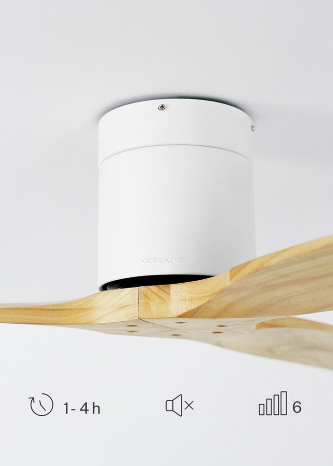 WIND CALM - Ventilador de techo 40W silencioso con aspas de ABS técnico varios tamaños, imagen de galería 4