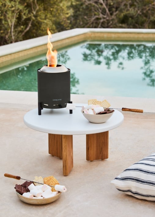 Comprar FIRE PIT COMPACT - Brasero de sobremesa 1.5kW exterior de pellets sin humo