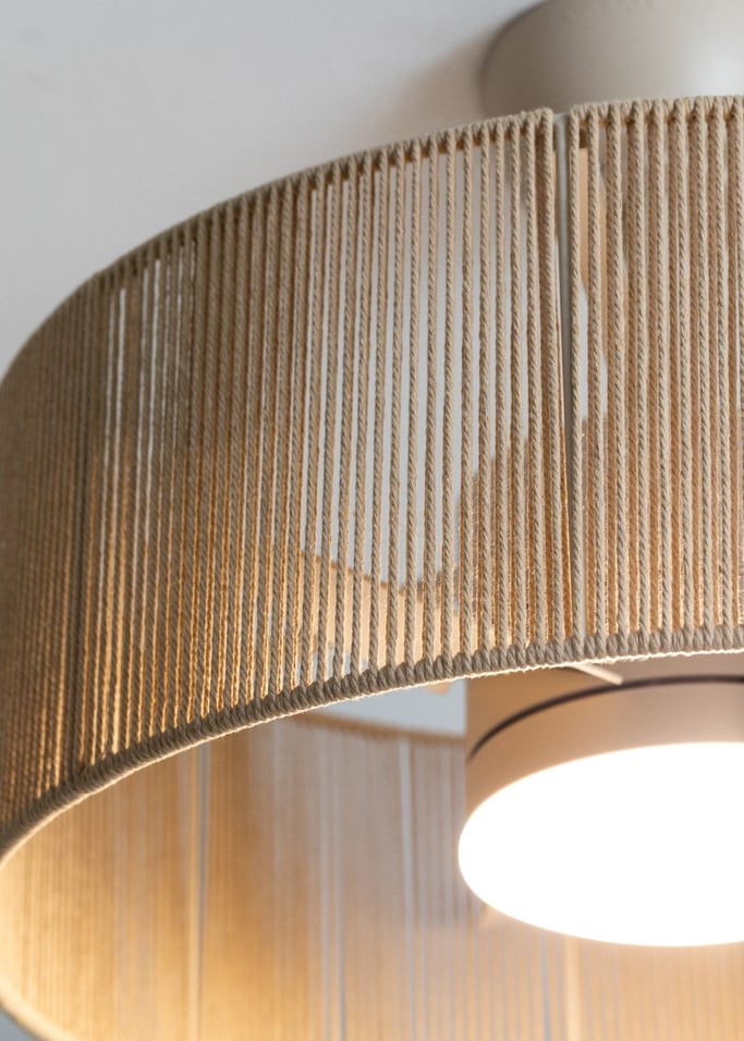 WIND LAMP WOVEN -  Ventilador de techo 25W silencioso con luz LED, imagen de galería 6
