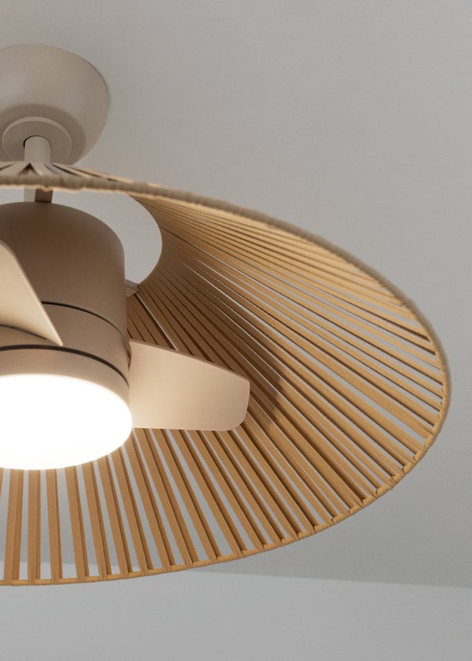 WIND LAMP WOVEN -  Ventilador de techo 25W silencioso con luz LED, imagen de galer&iacute;a 6