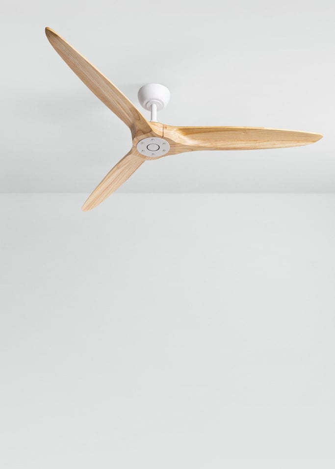 WIND CENTURY - Ventilador de techo 40W silencioso Ø152 cm 100% madera, imagen de galería 2