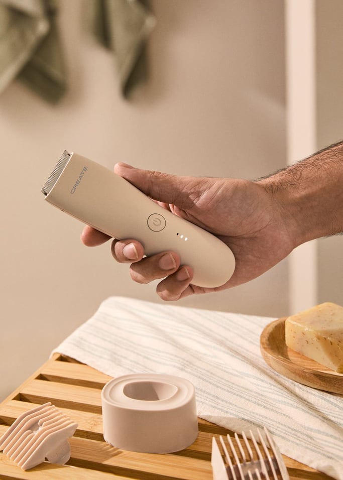 BARBER STUDIO - Recortadora y afeitadora inalámbrica para cara y cuerpo resistente al agua, imagen de galería 2