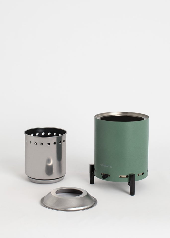 FIRE PIT COMPACT - Brasero de sobremesa 1.5kW exterior de pellets sin humo, imagen de galería 7