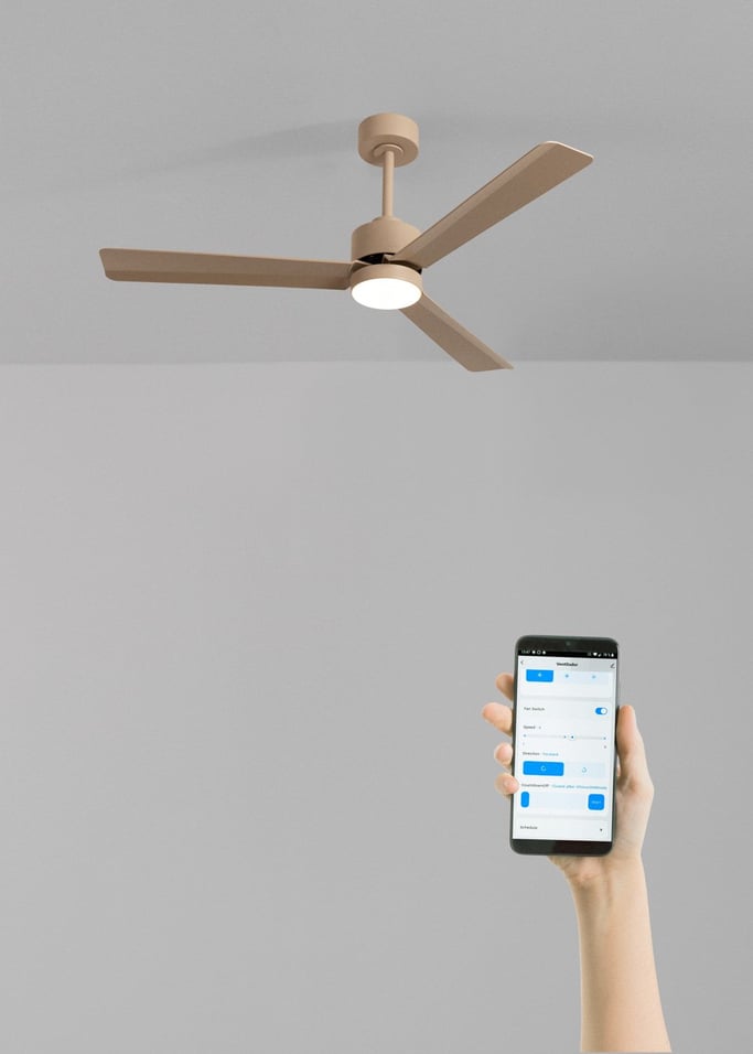 WIND MODERN - Ventilador de techo 40W silencioso con luz LED varios tamaños, imagen de galer&iacute;a 2