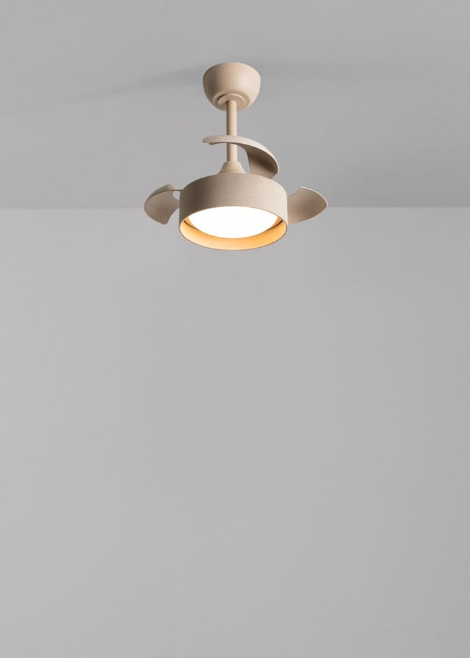 WIND CLEAR LAMP - Ventilador de techo 40W silencioso Ø55cm aspas retráctiles con luz LED , imagen de galer&iacute;a 4
