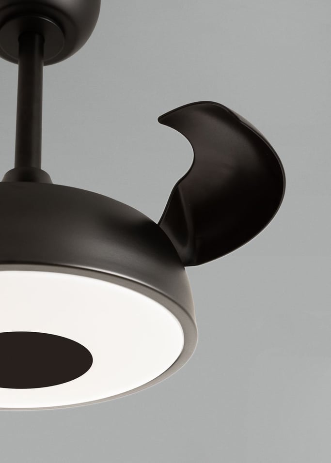 WIND CLEAR CUP - Ventilador de techo 40W silencioso Ø55cm aspas retráctiles con luz LED, imagen de galer&iacute;a 5