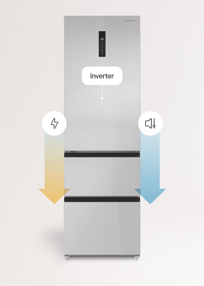 FRIDGE STUDIO COMBI PRO FLEX 401 - Frigorífico estilo Italian 401L con Perfect Fit, Space Pro y Care+, imagen de galería 8