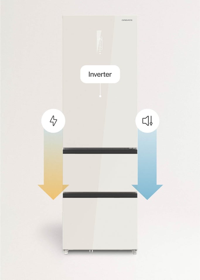 FRIDGE STUDIO COMBI PRO FLEX 401 - Frigorífico estilo Italian 401L No Frost con Space Pro y Care+, imagen de galería 7