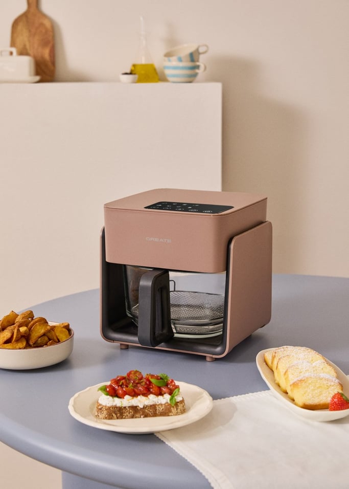 AIR FRYER STUDIO CRYSTAL - Freidora de aire de cristal 4.2L con vaporizador opcional, imagen de galer&iacute;a 1