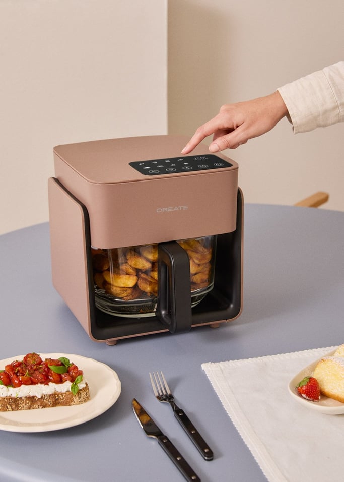 AIR FRYER STUDIO CRYSTAL - Freidora de aire de cristal 4.2L con vaporizador opcional, imagen de galer&iacute;a 4