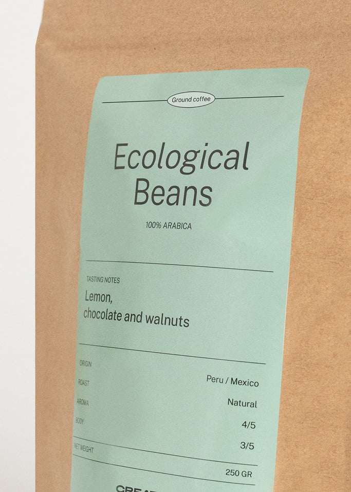 CAFÉ ECOLÓGICO 100% ARÁBICA - Café ecológico en grano y molido varios tamaños, imagen de galería 2