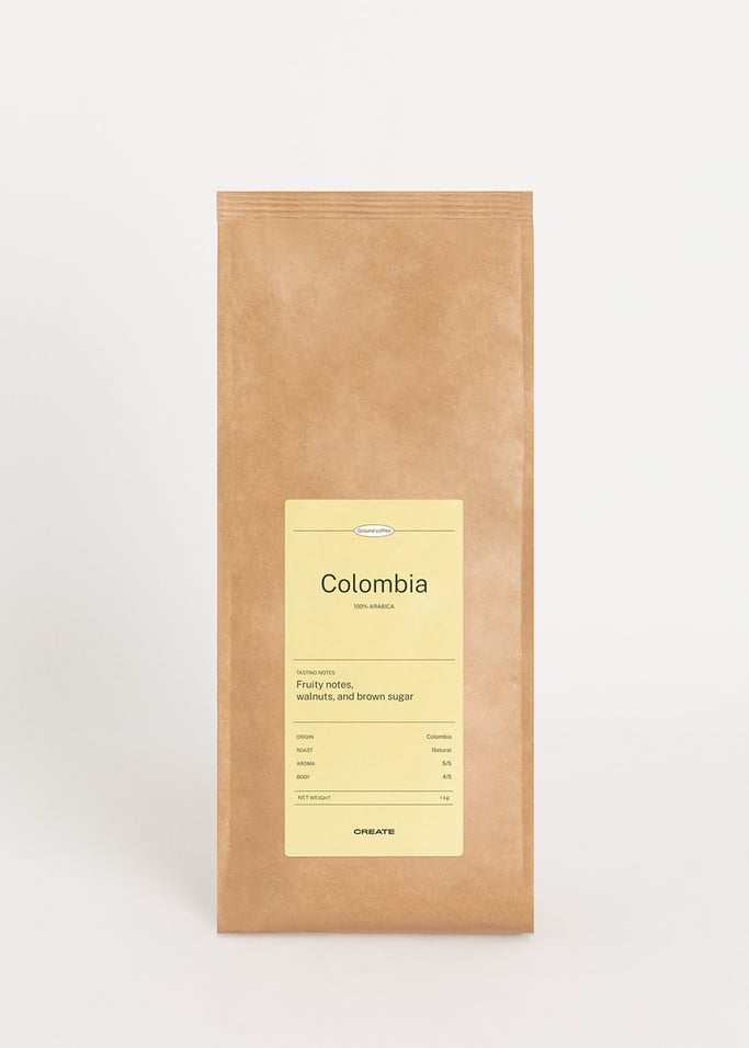 CAFÉ ESPECIALIDAD COLOMBIA 100% ARÁBICA - Café especialidad Colombia en grano y molido varios tamaños, imagen de galería 1