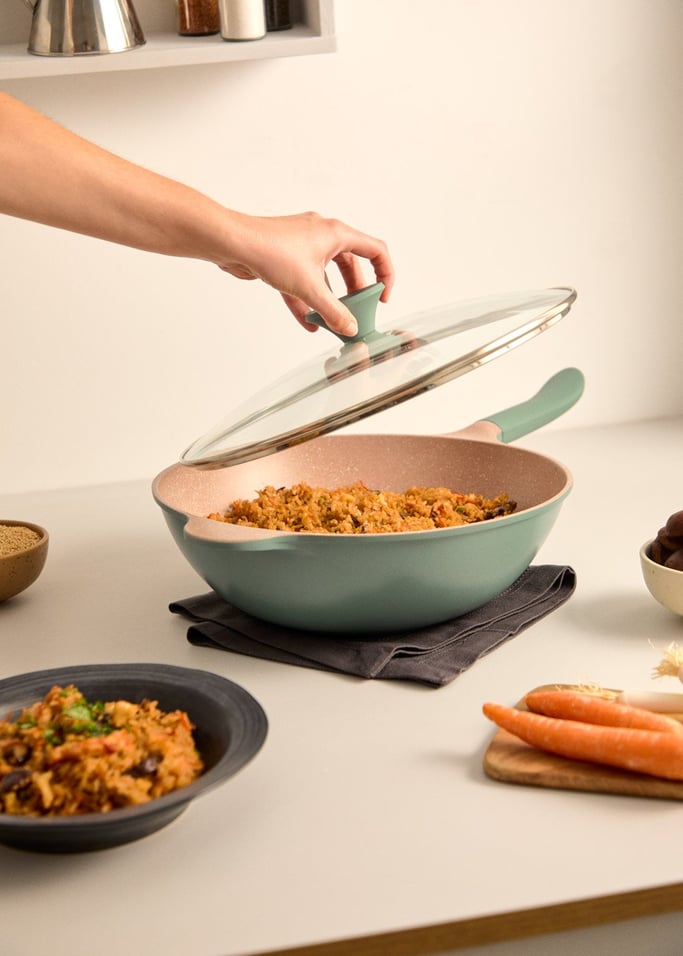 WOK STUDIO - Wok de aluminio fundido con revestimiento cerámico, imagen de galer&iacute;a 2