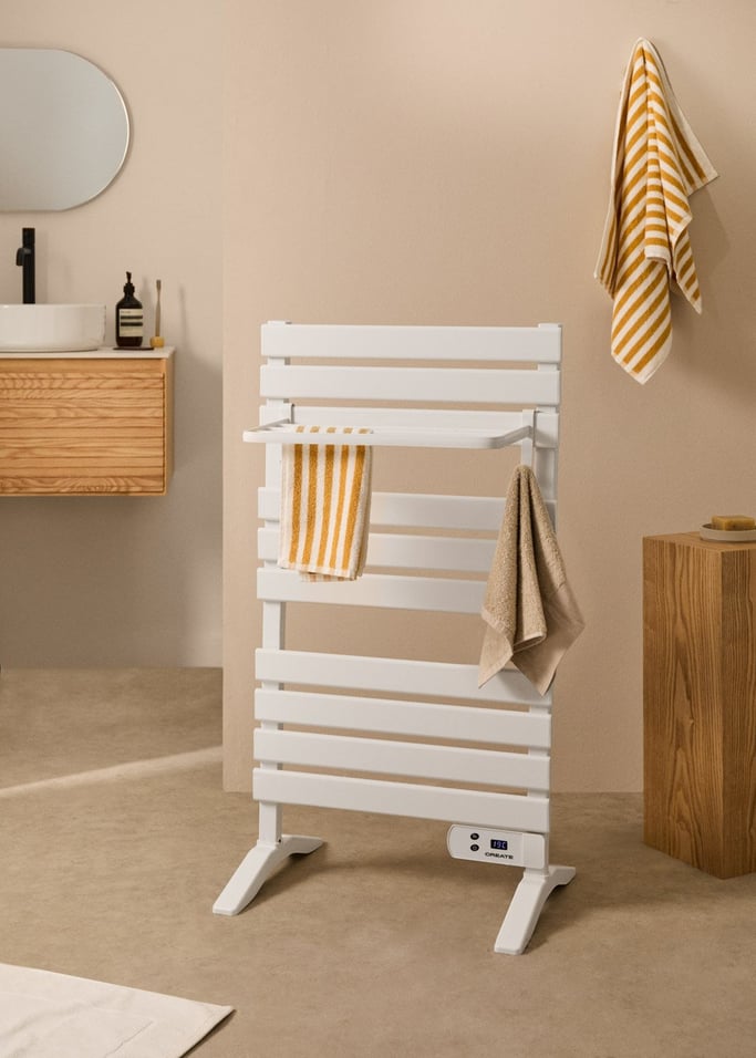 WARM TOWEL - Toallero eléctrico de suelo o pared 500W, imagen de galería 1