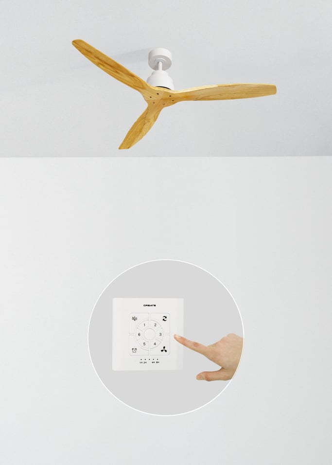 WIND STYLANCE - Ventilador de techo 40W silencioso 100% madera varios tamaños, imagen de galer&iacute;a 2